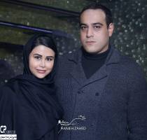 امیریل ارجمند و یاسمینا در مراسم اولین سالگرد انوشیروان ارجمند