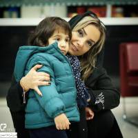 همسر برزو ارجمند در مراسم اولین سالگرد انوشیروان ارجمند