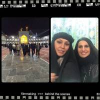 زیبا بروفه با پوشش متفاوت در حرم امام رضا + عکس