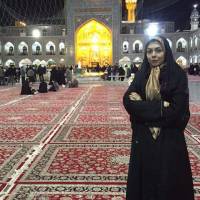 آزاده نامداری در حرم امام رضا(ع) + عکس