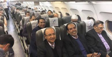 روسای اتاق های اصناف و بازرگانی و سیف در سفر رئیس جمهور به رم