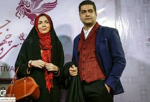 آزاده نامداری و همسرش در جشنواره فیلم فجر!