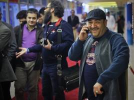 تیپ جالب مهران غفوریان در جشنواره فجر + عکس