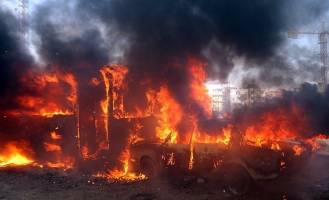 کارگاه چوب‌بری در جاده کلات طعمه حریق شد