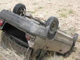 واژگونی سواری پراید ۵ مصدوم بر جای گذاشت