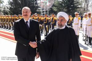 استقبال رسمی روحانی از رئیس جمهوری آذربایجان