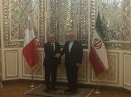 وزیر امور خارجه مالت با ظریف دیدار کرد 