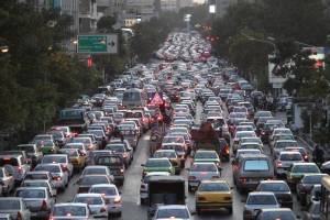 ترافیک تهران در شب چهارشنبه‌سوری قفل شد