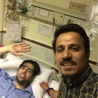 سلفی حسین سلیمانی در کنار عماد طالب زاده در بیمارستان! 