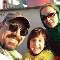 سلفی برزو ارجمند با همسر و پسرش! + عکس