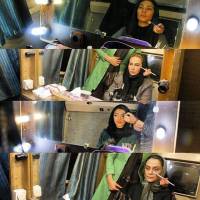 سلفی جالب مهسا کامیابی و آنا نعمتی در اتاق گریم! | فروردین 95