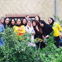 سلفی جالب آزاده زارعی در کنار هنرمندان معروف! | فروردین 95 