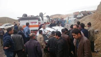 تصادف آمبولانس در زنجان ۲ کشته بر جای گذاشت