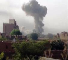 عربستان در ادامه نقض آتش بس شهر باقم يمن را بمباران كرد