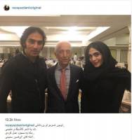بازیگر زن با خواننده معروف در کنار پروفسور سمیعی +عکس