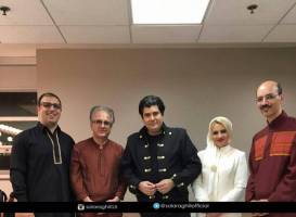 سالار عقیلی و همسرش در پشت صحنه کنسرت آمریکا! + عکس