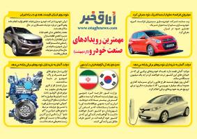 اینفوگرافی مهم ترین رویدادهای صنعت خودرو