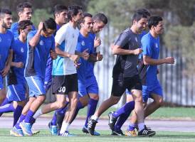 حضور پورحیدری در تمرین آبی‌پوشان