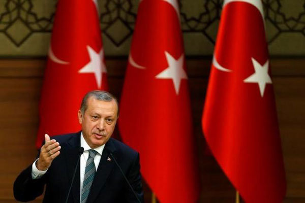 انتقاد تند اردوغان از آمریکا به دلیل حمایت از کردها