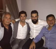 «علی دایی و سعید معروف» در کنار بازیگر مشهور + عکس