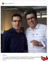 رضا رشیدپور در کنار آبدارچی معروف! +  عکس