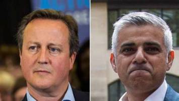 صادق خان كامرون را به استفاده از شیوه‌های انتخاباتی تفرفه افكنانه متهم كرد