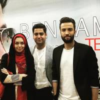 آزاده نامداری و همسرش در کنار بنیامین! + عکس