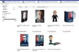 نام ژوزه مورینیو بر روی محصولات چلسی