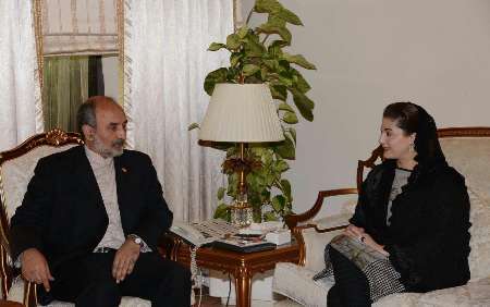 سفیر ایران در پاکستان با فرزند نخست وزیر این کشور ملاقات کرد