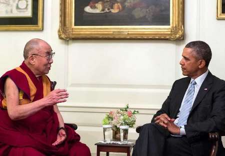 دالایی لاما با اوباما دیدار کرد