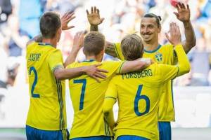 پیروزی پرگل سوئد برابر ولز