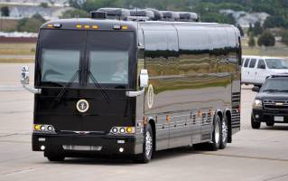  اتوبوس اوباما، امن ترین وسیله حمل و نقل بین شهری + تصویر 