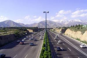 ترافیک نیمه سنگین در فشم-تهران و آزادراه کرج
