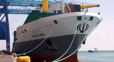 کشتی کانتینربری ایران در کره جنوبی پهلو گرفت