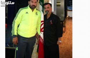 علی انصاریان در کنار فردی که این روزها سوژه شبکه های اجتماعی است! + عکس