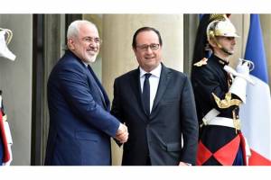 ظریف به رییس جمهوری فرانسه چه گفت؟