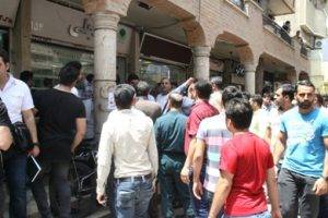 گزارش تصویری از اعتراض واحدهای صنفی کوچه مروی