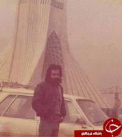خسرو شکیبایی در کنار برج آزادی، پیش از انقلاب! + عکس