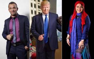 ترامپ از بهنوش بختیاری عقب افتاد با امیر تتلو مساوی شد / عکس