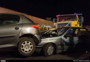 تصادف مرگبار پژوها مقابل زندان اوین