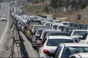 ترافیک نیمه سنگین در محور آمل به تهران