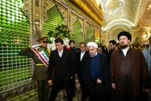 تجدید میثاق رییس جمهور و اعضای هیئت دولت با امام راحل