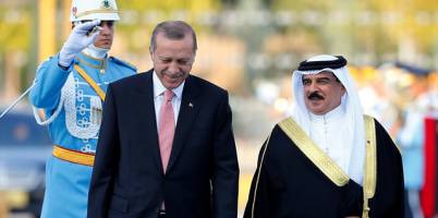 دیدار پادشاه بحرین با رجب طیب اردوغان در آنکارا