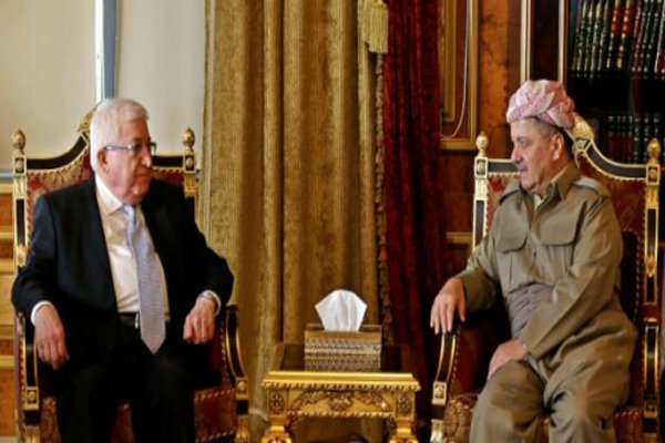 «فواد معصوم» با «مسعود بارزانی» دیدار کرد