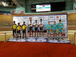 مدال طلای ایران در ماده تیم اسپرینت کاپ آسیایی هند