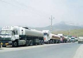 اختلال تردد کامیونها در مرز دوغارون