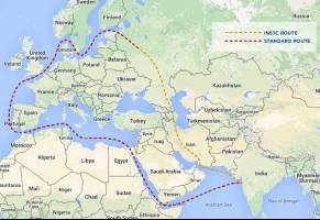 ایران به کریدور تجاری شمال و جنوب متصل شود
