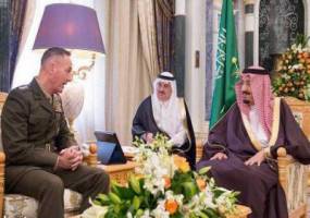 دیدار پادشاه عربستان با رئیس ستاد مشترک ارتش آمریکا