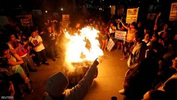 دومین شب ناآرام در آمریکا؛ تظاهرات دانشجویان در اعتراض به ریاست جمهوری ترامپ