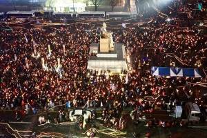 تظاهرات میلیونی مردم کره جنوبی علیه رئیس جمهور این کشور